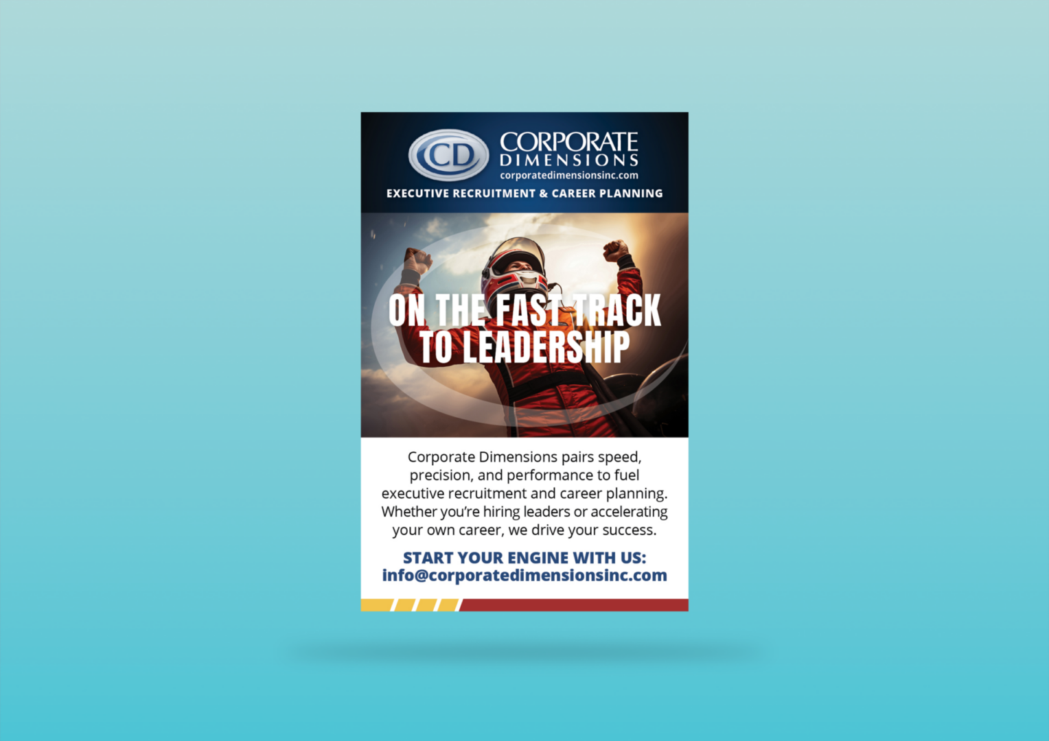 Corporate Dimensions leadership recruitment flyer