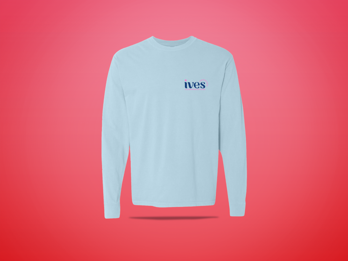 Light blue long-sleeve shirt with ives